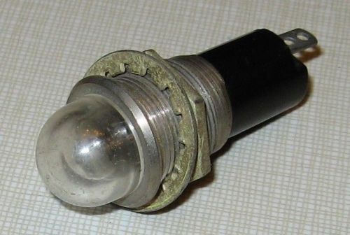 Vintage Dialco Clear Indicator Lamp Assembly 75W 125V for neon or incandesent