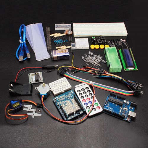 Arduino Compatible UNO R3 Starter Kit Set For Step Motor / 1602 LCD