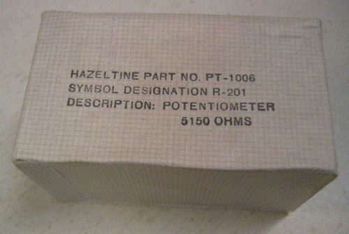Hazeltine PT-1006 Potentiometer 5150 Ohms