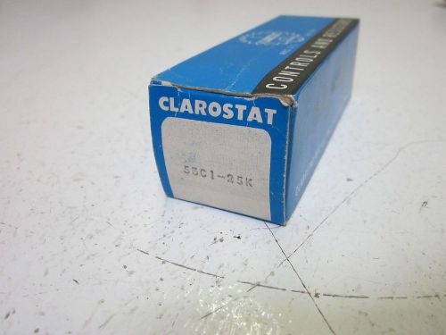 CLAROSTAT 53C1 POTENTIOMETER 25K *NEW IN A BOX*