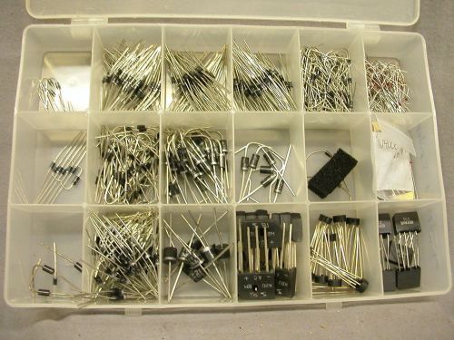 LARGE LOT OF DIODES /  BRG. RECTIFIERS - 100s  - 18 VARITIES - ALL NEW IN KIT