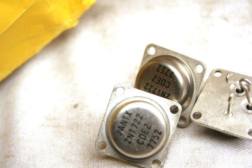 JAN TX 2N1722 transistors SI NPN  120V 7.5A Mil