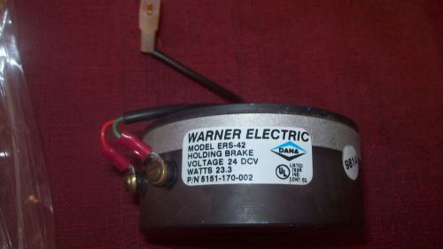 Warner ERS-42 Holding Brake 24VDC  23.3 W 5151-170-002 Used