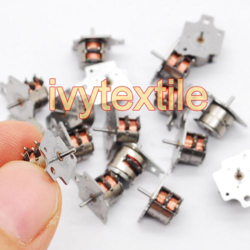 10pcs 3-5v dc 2 phase 4 wire micro stepper motor dia 6mm miniture stepping motor for sale