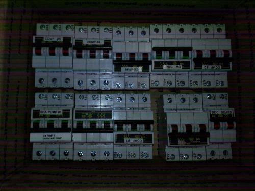 Relay switches. breaker blocks. flat rate box full of them for sale