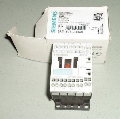 SIEMENS 3RT1516-2BB40 CONTACTOR (NEW IN BOX)