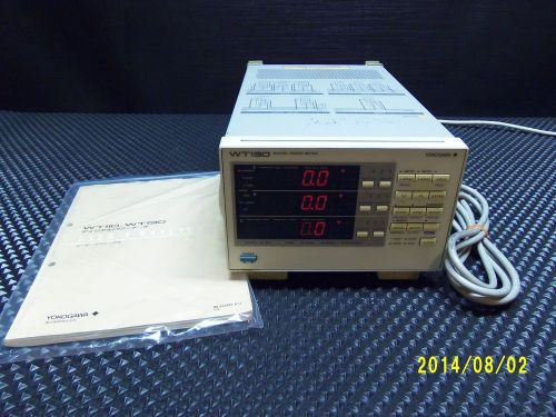 Yokogawa wt130-c1-0-m (253502) dual input digital power meter for sale