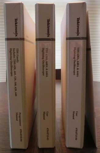 Manuals for Tek Oscilloscopes 620A, 640A, 644A