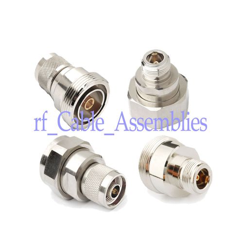 7/16 DIN male/female to Type N male/female connector adapter kit 4pc/set, N716
