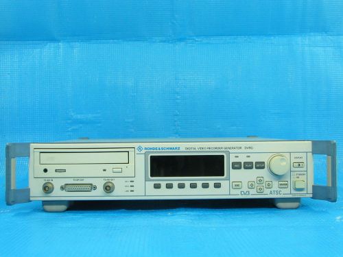 R&amp;S DVRG DTV Recorder Generator for DVB Digital TV (AS-IS Condition)