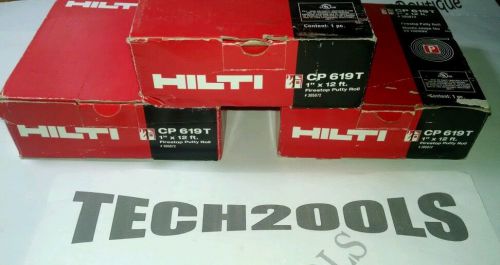 HILTI - CP619T Firestop Putty Rool - 3 boxes 1&#034;X12&#039; #305072