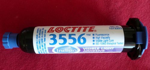 Loctite 3556 indigo light cure adhesive .85 fl. oz. (25 ml) syringe #1072223 for sale