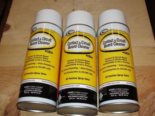 3 Cans of Contact Circuit Board Tuner Cleaner for Switches Volume Radio Stereo