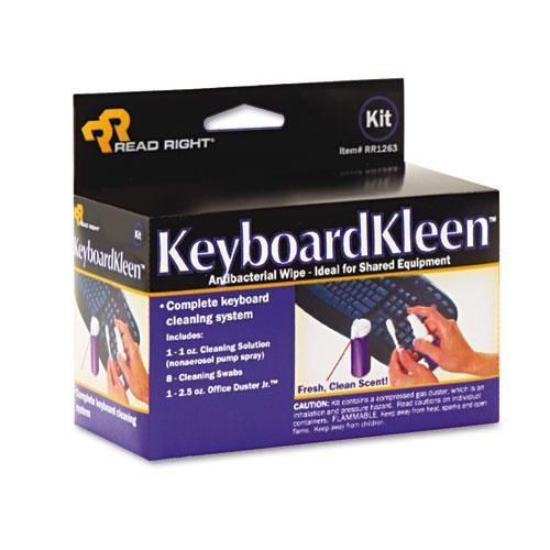Read Right KeyboardKleen Kit (2.5oz Pump Spray &amp; 8 Cleaning Swabs) RR1263 - NEW!