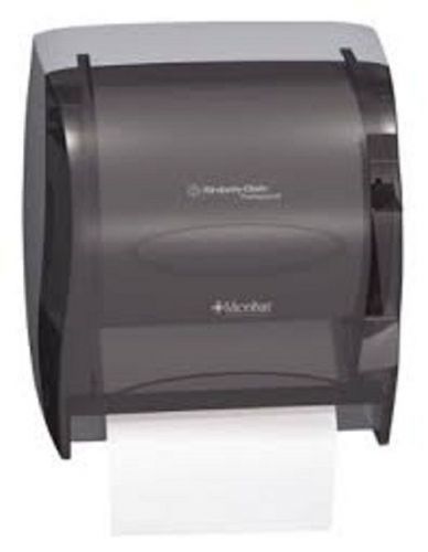 Kimberly clark in-sight lev-r-matic 09767 roll towel dispenser smoke for sale