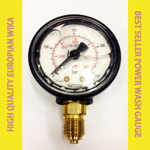 High pressure washer gauge manometer wika  0-5800 psi for pressure washer for sale