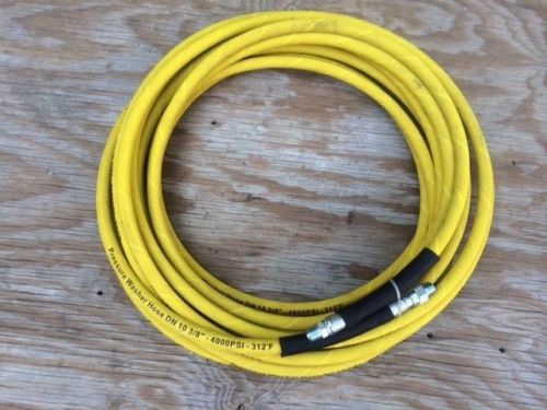 50ft 3/8&#034; 4000psi yellow non-marking pressure washer hose for sale