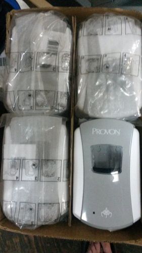 Lot of 4 Provon 1371 LTX-7 Dispensers, 700mL Capacity, Grey/White ~ Free S/H
