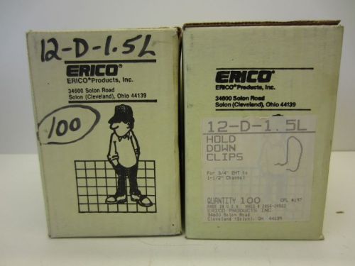 (180 pcs) erico caddy 12-d-1.5l hold down clips for 3/4&#034; emt to 1 1/2&#034; channel for sale