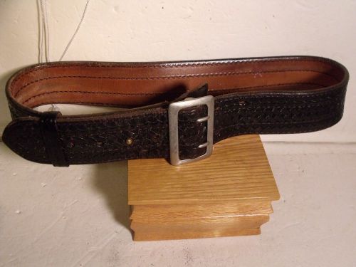 Basketweave Leather Duty Belt  (34)