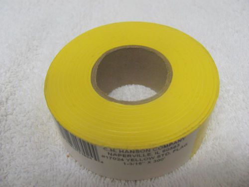 Ch hanson 17024 poly flagging tape  1-3/16&#034;x300&#039;, yellow for sale