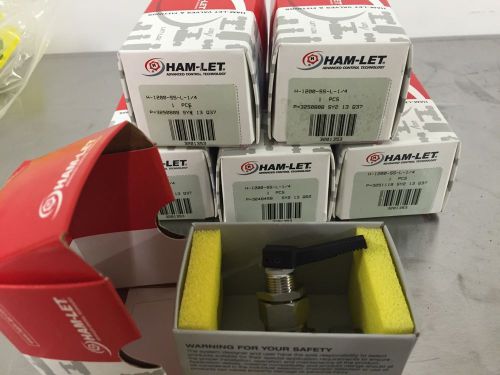HAM-LET H-1200-SS-L-1/4 TOGGLE VALVE NEW IN BOX