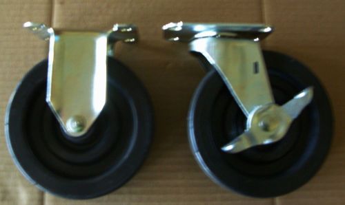 4 - 5” Wagner Casters  - 2 Swivel 2 Stationary Used