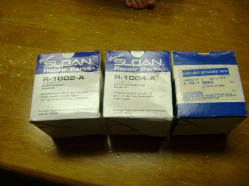 Sloan Rebuild Kits  Total of 5 kits