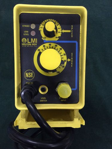 Lmi milton roy electronic metering pump 120v 60hz model # p761-363si for sale