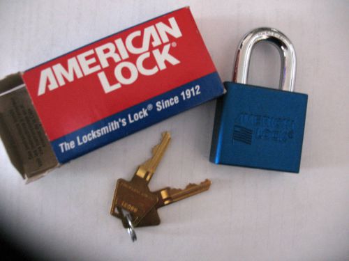 American Lock NIB 2 keys Blue Series 1305