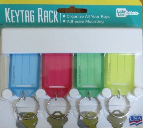 Lucky Line #60540 - Four (4) - Key Keytag Rack - Organize  Keys