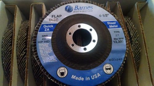 Barnes BD3240 4.5 inch flap disk box of 10
