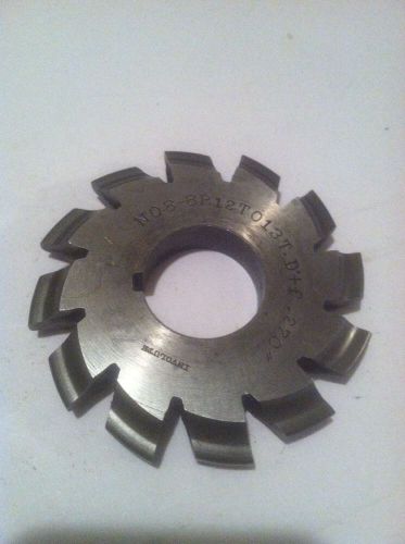 USED INVOLUTE GEAR CUTTER #8 8P 12-13T 1&#034;bore Brown And Sharpe
