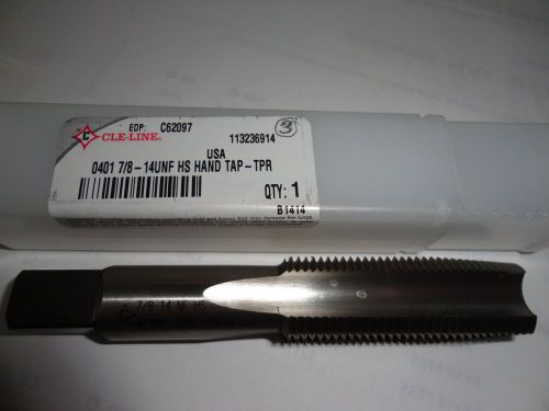 Cle-line  7/8 &#034; - 14  tpi unf hs hand tap -tpr for sale