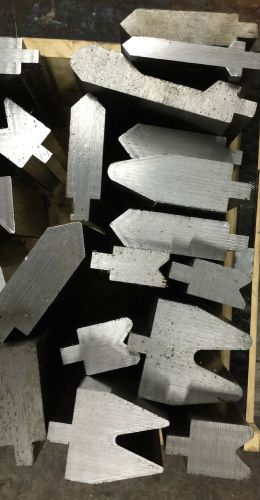 Press brake die tooling package 3 - ironworker lot - 9&#034; to 12&#034; long for sale