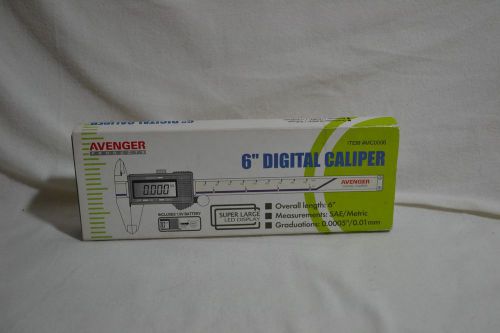Electronic LCD 6&#034; Digital Caliper Avenger MC006 with Case