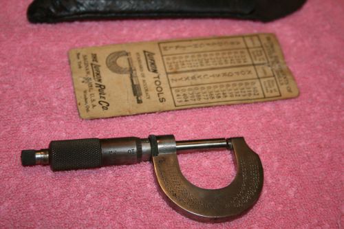 Vintage Micrometer Caliper Gauge by Reed Small Toolworks Mass. USA