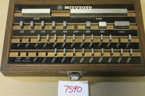 MITUTOYO BE1-35A GAGE BLOCK SET GRADE A (7590)