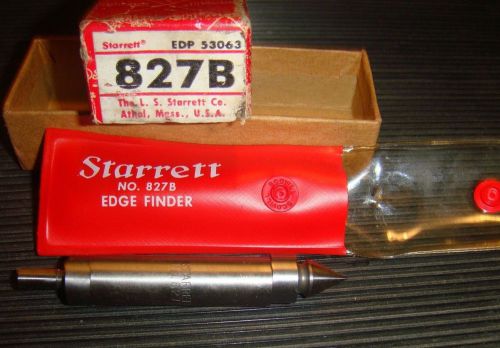 vtg USED Starrett 827B EDGE FINDER w/orig box pocket protector NR nice