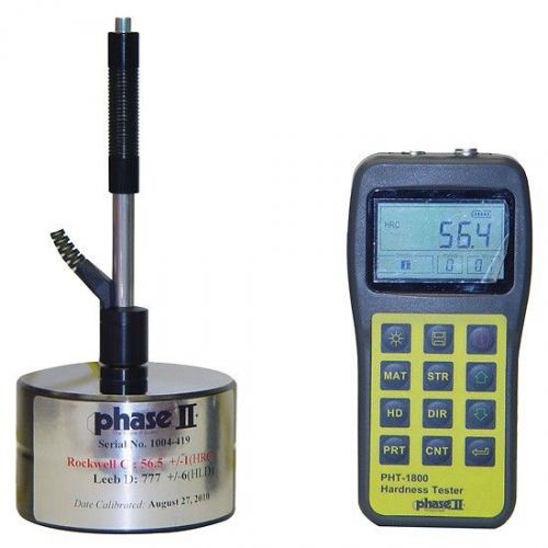 Portable Digital Hardness Tester Phase II Brand, NIST Traceble, #PHT-1800