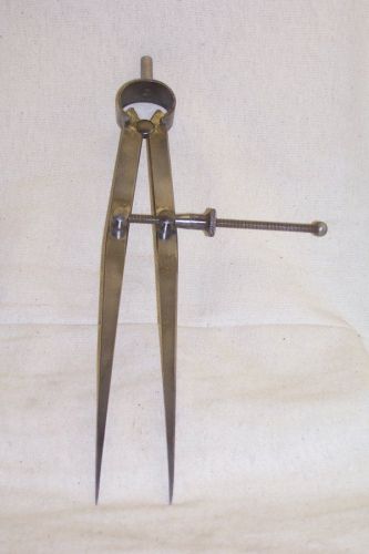 Old nice goodell &amp; pratt 8&#034; metal layout compass divider drawing drafting design for sale