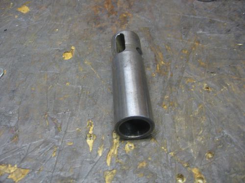 #3 morse taper to 1 1/4&#034; straight shank adaptor sleeve x 4.50&#034; oal, 1.250&#034; for sale