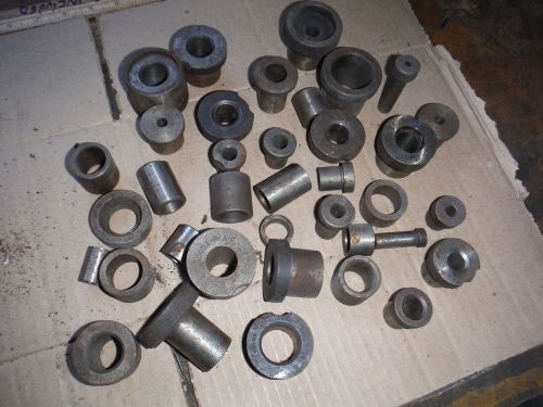 PILE OF BIG AND SMALL DRILL BUSHINGS XLO OTHERS MACHINIST TOOLING