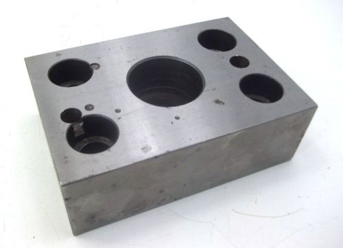 Heavy Duty Steel Block w/ Mounting Holes 5-3/4&#034;x4&#034;x2&#034; NICE!