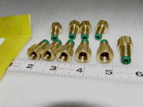Parker 66pl-5/32-2 brass fitting 5/32&#034; tube x 1/8&#034; female pipe  qty 10 ((r10)) for sale