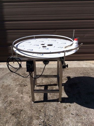 Accumulation Rotary Turn Table S/S 304 . 36&#034; plate (NEW)