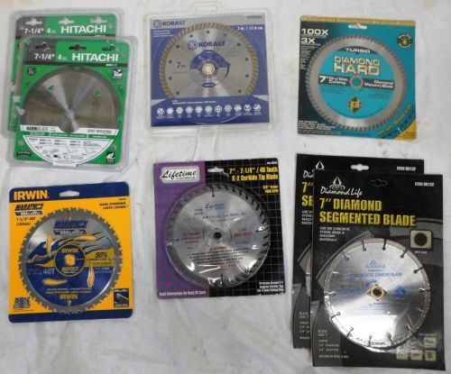 Lot of 8 7&#034; Saw Blades NOS