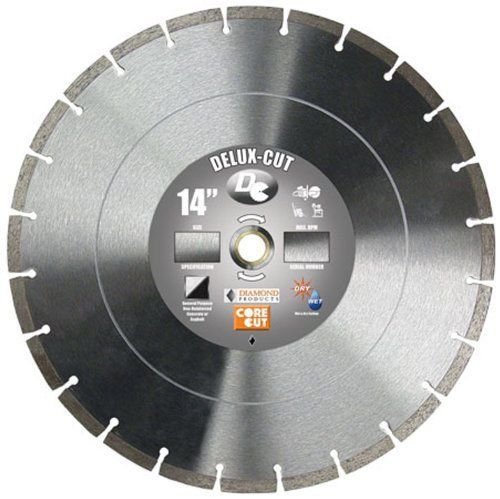 Diamond products 70499 14in deluxe cut high speed diamond blade, new for sale