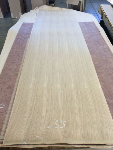 Wood Veneer White Oak 31x120 1pcs total 10Mil Paper Backed  &#034;EXOTIC&#034; NXT 35