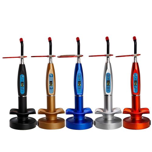 Hot sale 5 pcs dental wireless cordless led curing lamp light 5 colors 1500mw t1 for sale